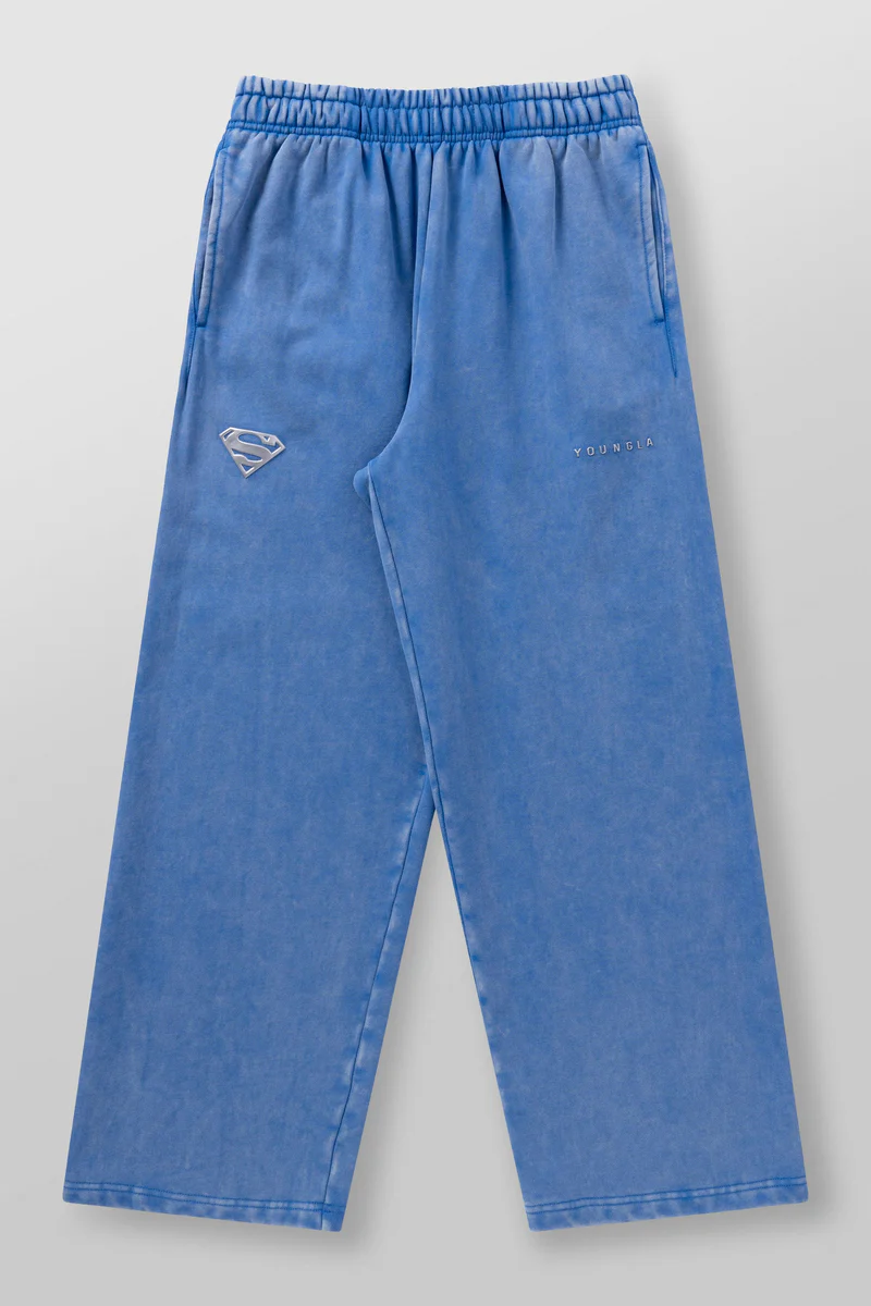 Baggi Superman Blue Wash triple hilado + logo metalico